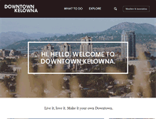 Tablet Screenshot of downtownkelowna.com